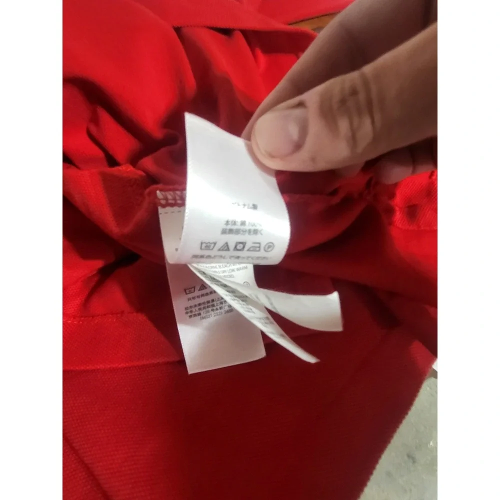 Mens Polo Ralph Lauren Polo Shirt 3XB Big Tall Red Long Sleeve Cotton Pony Logo